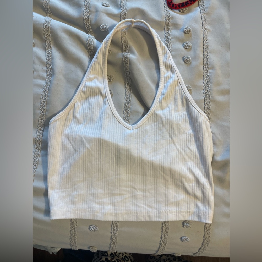 white halter top
